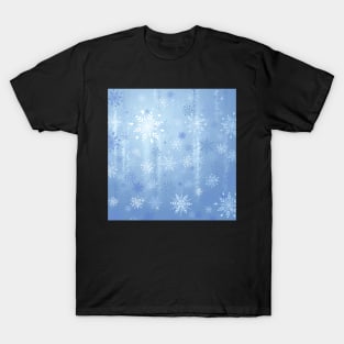 Snowflakes and Ice Background T-Shirt